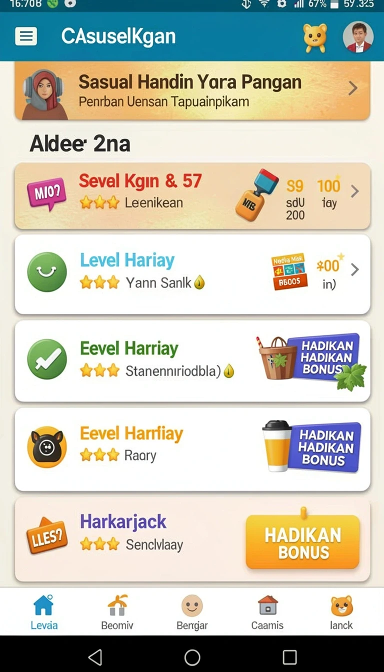 Beragam pilihan permainan menarik dalam aplikasi Aplikasi panen77 Paling Baru untuk Android.